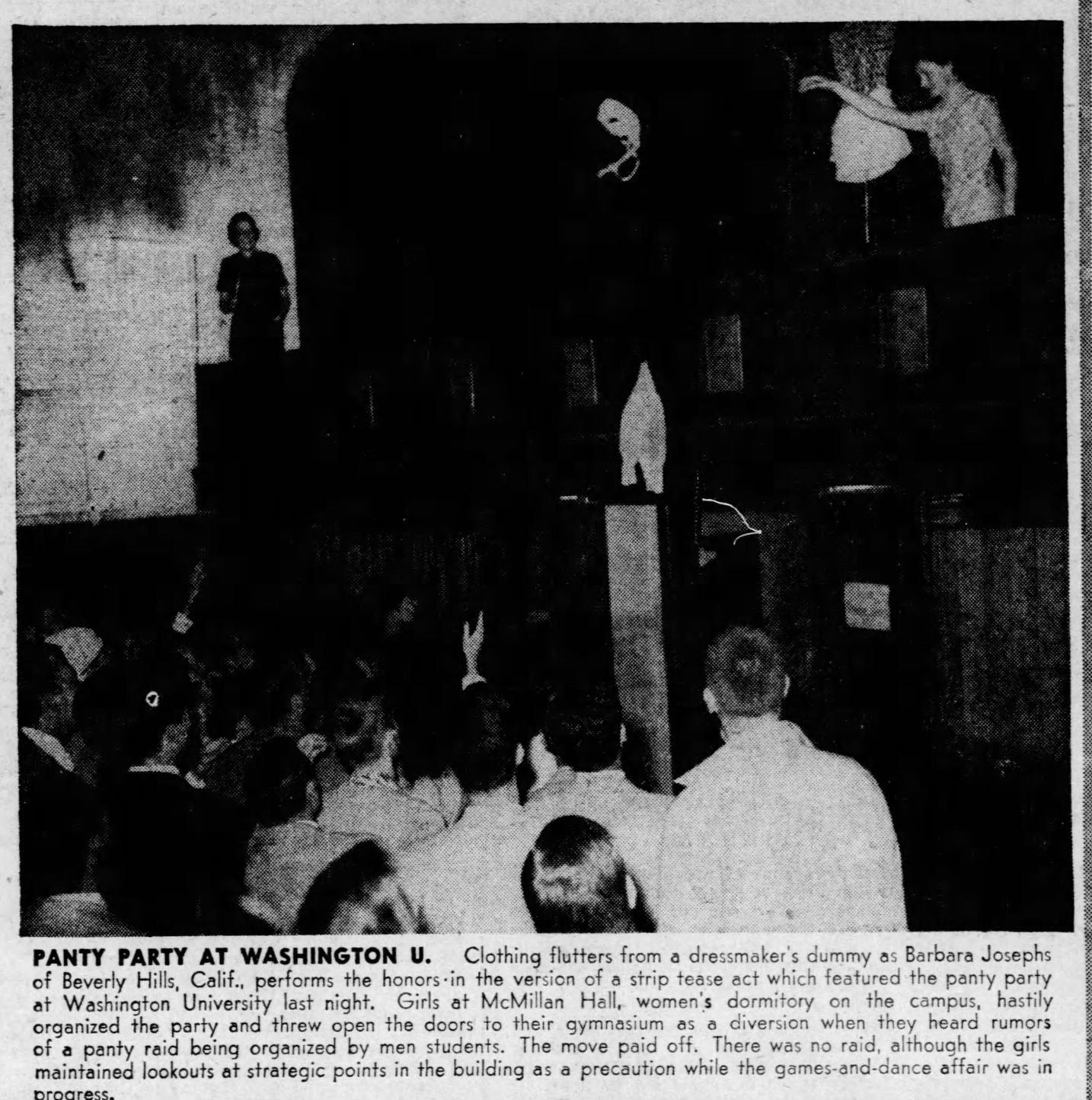 May 22, 1952: An anti-raid party at Wash U.